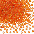 Glass Seed Beads Penta Angel 50g Mini Round Craft Loose Spacer Pony Beads for Earring Bracelets Necklace Waist Bead Jewelry Making(2mm, Orange) - color: Orange
