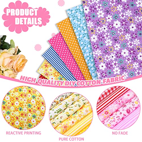 Tudomro 300 Pieces Cotton Fabric Squares 4x4 Inch Precut Quilting Squares