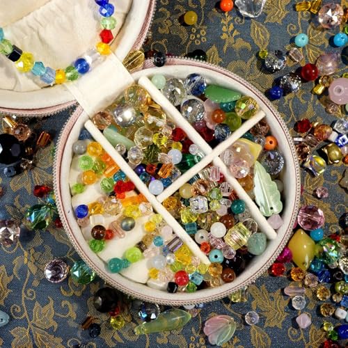 Crystal Beads for Jewelry Making Mix Assorted Glass Beads assortments Multi-Color Crystal Assortment for DIY Jewelry Making, Bracelets, Necklaces Keychains, Crafting Kit (4-8-12 Ounces Choose) (4)