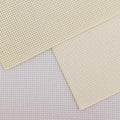 KCS 3 pc of 12" x 18" 14CT Counted Cotton Aida Cloth Cross Stitch Fabric (White+Natural Antique White+Cream) - color: White+natural Antique White+cream