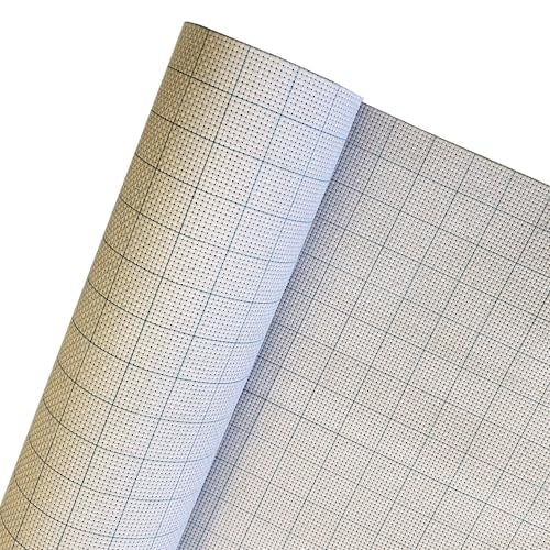 SewCrane 11CT Easy Count Aida Cotton Embroidery Fabric with Washable Grid Lines (59" W x 20" L) - size: 59"W x 20"L
