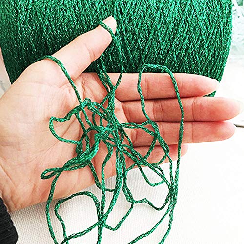 100gram DIY Green Lurex Thread Shining Yarn Glitter Sparkle Yarn Metal Yarn DIY Fancy Sparkle Yarn Crochet Knitting Sweater Scarf Bag Yarn Accessory Yarn - color: Green