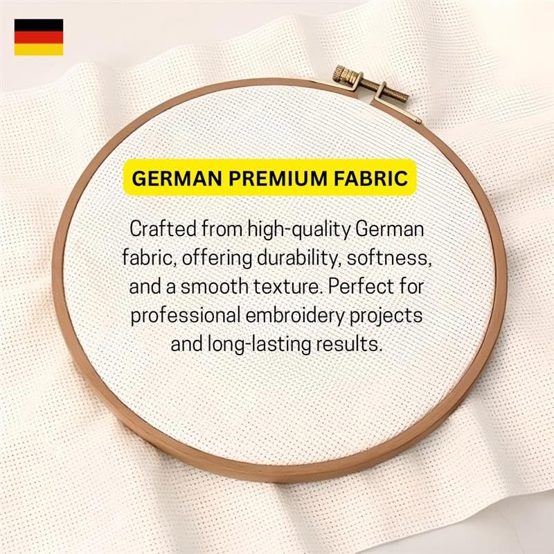 Zweigart Aida Cloth 18 Count – Beige (264), 19.7" x 39.4", 100% Cotton Fabric for Cross Stitch & Embroidery Projects - color: Beige (264), size: 19.7" x 39.4"