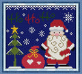 Howie's Needlepoint Cross Stitch Kits, 11CT Pre-Printed Pattern Needlepoint Kits, Full Range of Stamped Starter Kits (Santa Claus 7, 9.4 x 8.7 Inch) - color: Santa Claus 7