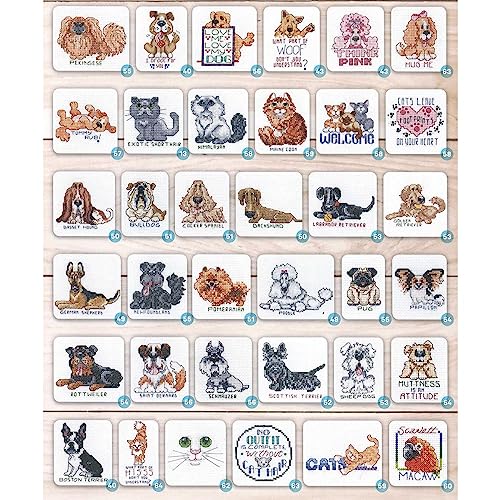 LEISURE ARTS Cross Stitch Luvable Pets Cross Stitch Book, Patterns, Books, Pattern Book, Design Books, Design Books