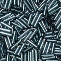 4200pcs Glass Bugle Beads, Mini Long Tube Seed Beads Bulk, Tiny Small Loose Spacer Embroidery Beaded for Bracelets Jewelry Making Sewing, Crafts, Christmas Ornaments, 2×6mm, Gray - color: Gray