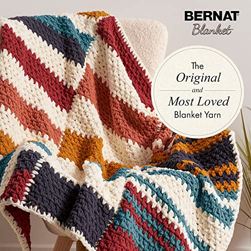 Bernat Blanket Yarn, Plum Chutney - color: Plum Chutney, size: 1 Pack