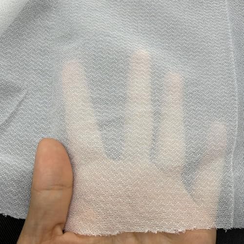 White No Show Mesh Embroidery Stabilizer Backing,150cm*1y Fusible Interlining for Machine Embroidery and Hand Sewing - size: no show mesh 59"x 1y