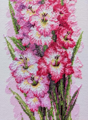 RIOLIS 1994 Charming Gladioli Counted Cross Stitch Kit 7.75 x 19.75 in - style: Charming Gladioli 1994