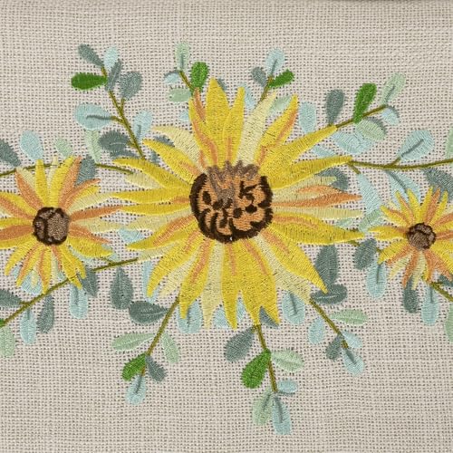 Hobby Gift Medium Sewing Box Organiser - color: Embroidered Eucalyptus