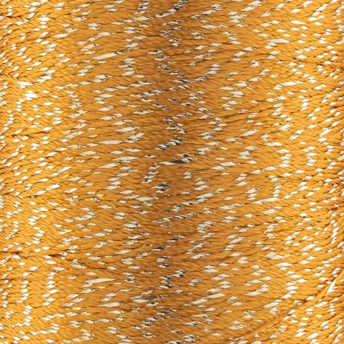 YarnArt Camellia Metallic Shimmer Fine Yarn – Polyester & Metallic Thread for Crochet, Embroidery & Jewelry Making – 20g & 50g Skeins, 192m (Copper, 50g Skein) - color: Copper, size: 50g Skein