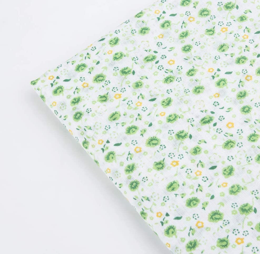 Cotton Fabric DIY Making Supplies Quilting Patchwork Fabric Fat Quarter Bundles DIY for Quilting Cotton Patchwork Cushions (Flowers, 20" x 20") - color: 7pcs Flowers, size: 20" x 20"