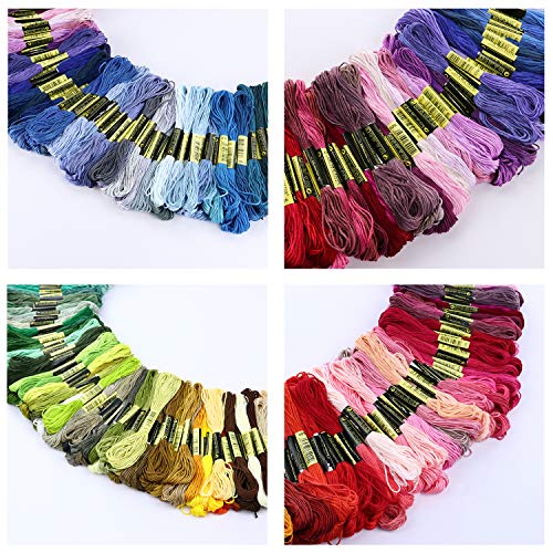LOVIMAG Embroidery Thread 360pcs Friendship Bracelet String Floss Kit Yarn - style: 360p Colors