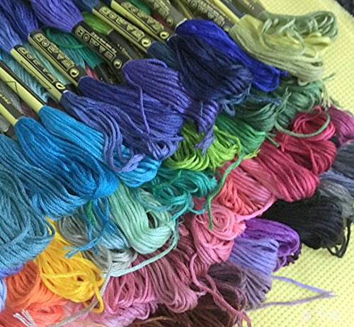 447-Skein Cotton Embroidery Floss Set, Rainbow Colors - color: Assorted