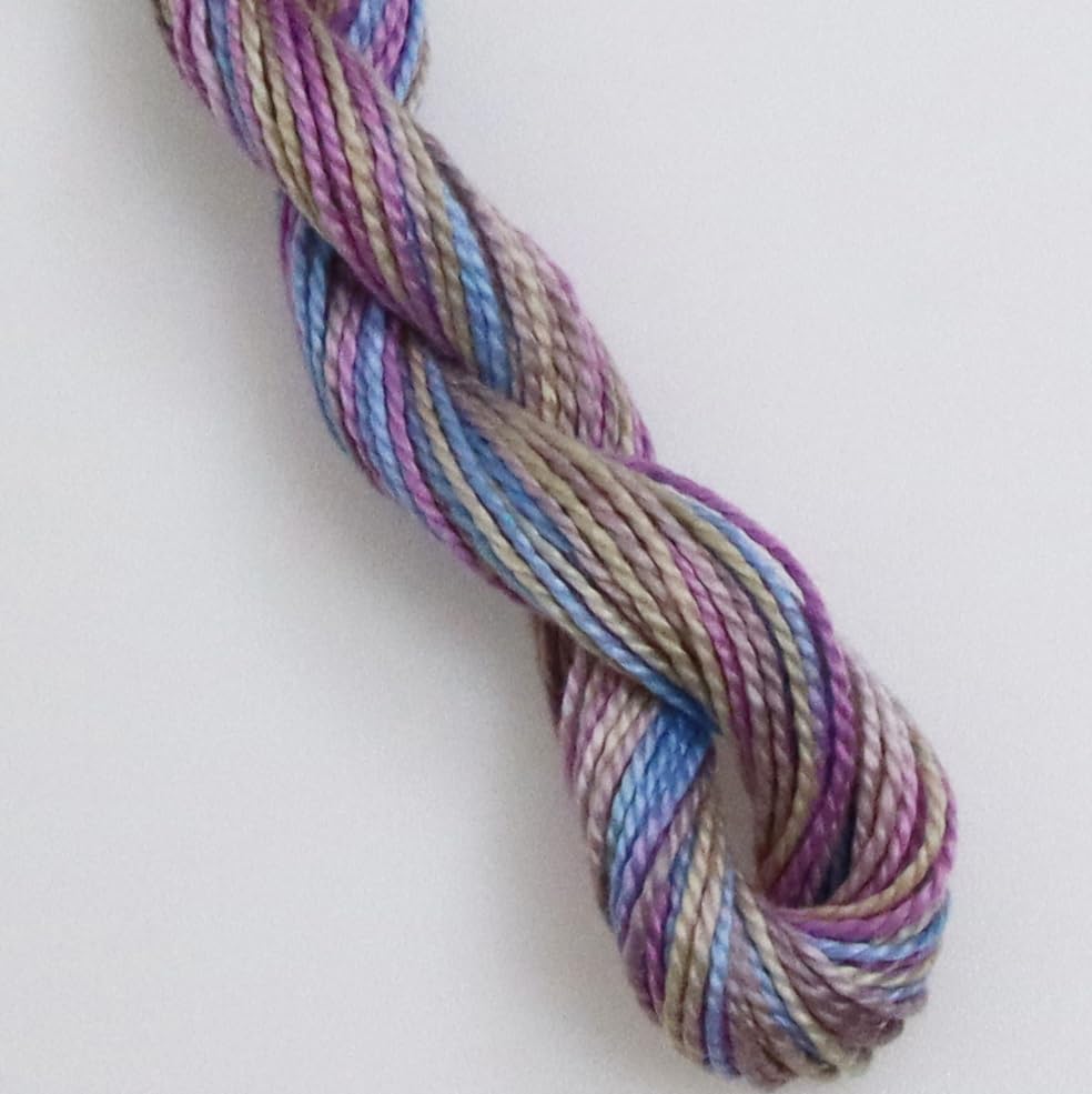 KCS 162 Yards(150 Meters) Mercerized Pearl Cotton Crochet Needlepoint Thread,Size 5,6 skeins,4523 - color: 4523