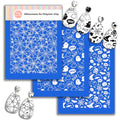 Halloween Silk Screen Stencils for Polymer Clay, 3 PCS Spider Web Ghost Silkscreen for Polymer Clay Earring Making, Reusable Silk Scre - color: SSCMB-93