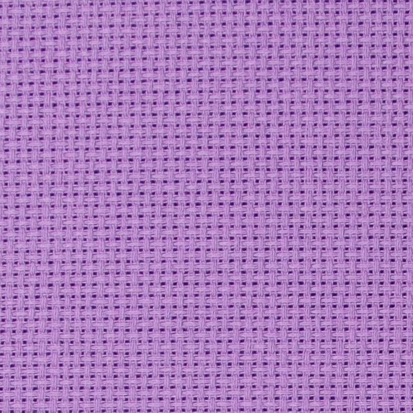 KCS 16CT Counted Cotton Cross Stitch Aida Cloth Fabric (Lavender, 12" x 59") - color: Lavender, size: 12" x 59"