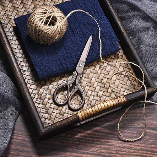 5inch Vintage Style Scissors Titanium Plating Stainless Steel Antique Shears for Craft Embroidery Crochet Needle Point Knitting Project