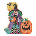 Muriel the Witch Halloween Beaded Cross Stitch Kit Mill Hill 2015 Hocus Pocus Trilogy MH195203