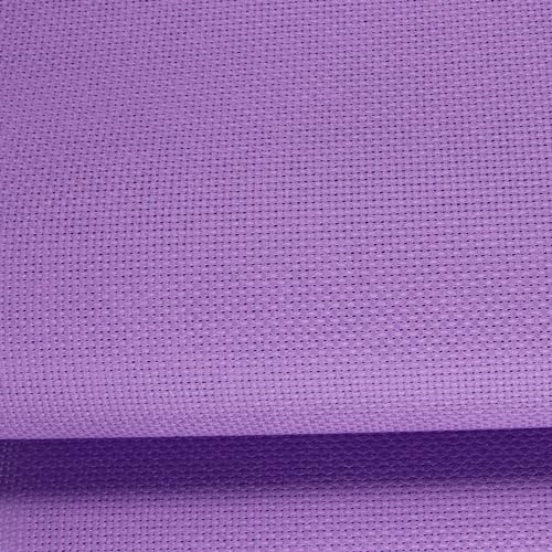 KCS 19" x 28"(48cmx72cm) 14CT Counted Cotton Aida Cloth Cross Stitch Fabric (Lavender) - color: Lavender