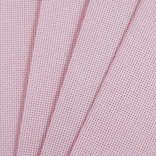 KCS 4/6 pc of 12" x 18"(30cmx45cm) 18CT Counted Cotton Aida Cloth Cross Stitch Fabric (4 pc,Pink) - color: Pink, size: 4 pc