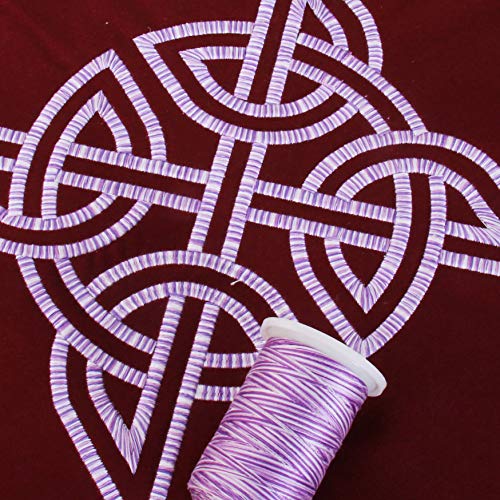 ThreadArt Multicolor Cotton Thread, 600M 40/3, Violets 2221 - color: Violets
