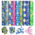 Tintnut Starry Night Van Gogh HTV Vinyl,9 Sheets 12×10in Iron on Vinyl - color: Tie-dye color
