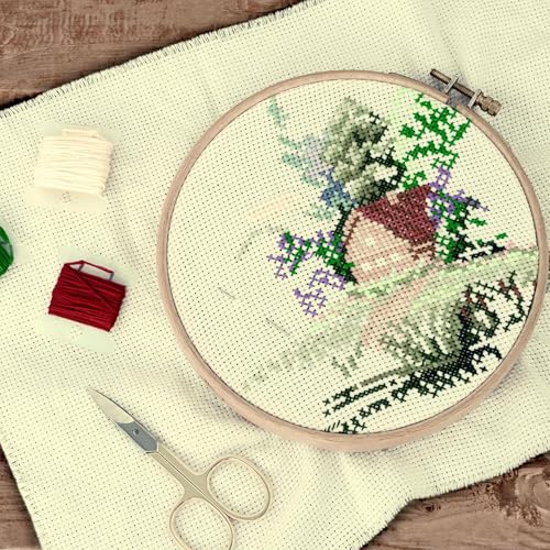 Essentials By Leisure Arts Aida Cloth, 11 Count, Ivory, 3pc, Bulk, Cross Stitch Fabric, Embroidery Fabric, Cross Stitch Supplies for Crafting, Stitching, and Sewing Projects 30x36