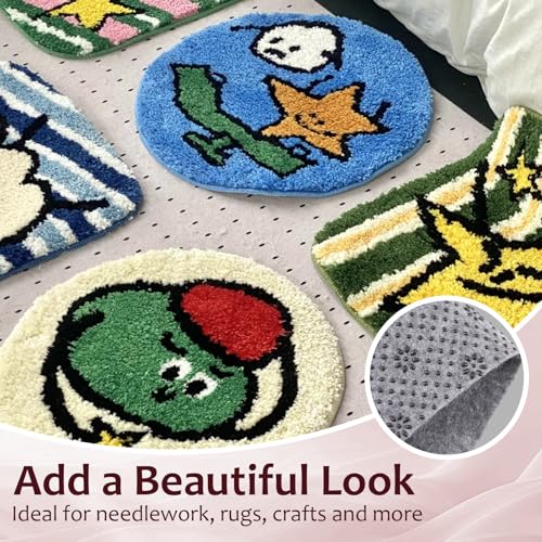 BESGEER 80×120 Inch 2mm Non-Slip Rug Backing Tufting Cloth - size: 6'8" x 10' (Rectangular)