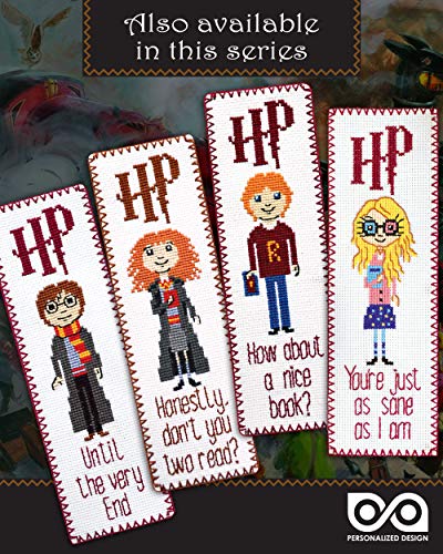 Personalized.Design Cross Stitch Bookmark Kit with Draco's Quote 'Reading? I Didn't Know You Could Read' - color: Draco