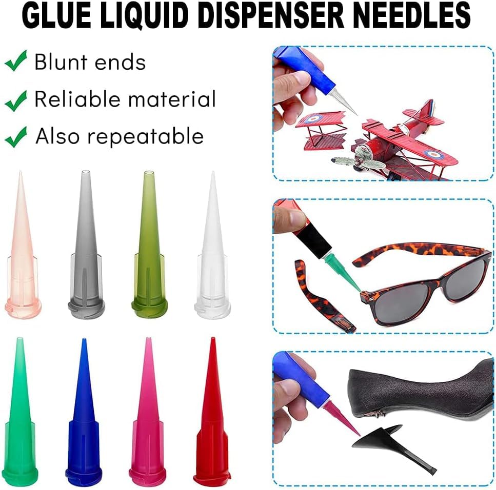 14Ga Plastic Tapered Pinhead Blunt Tip Dispenser Needles 50Pcs - size: 14G
