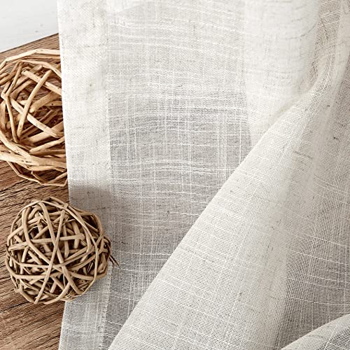 Natural Solid Waterfall Valance with Tassel Accessories, 56"x38", 1 Piece - color: Natural, size: 56"W x 38"L (Pack of 1)