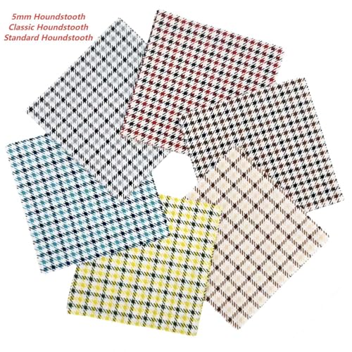 5x5 Inch Gingham Fabric Squares,Charm Packs Clearance,Pre-Cut Houndstooth Pattern Bundles for Quilting & DIY Crafts (42Pcs) (Pack of 2) - color: Gingham, size: 5 inch x 5 inch (Pack of 2)