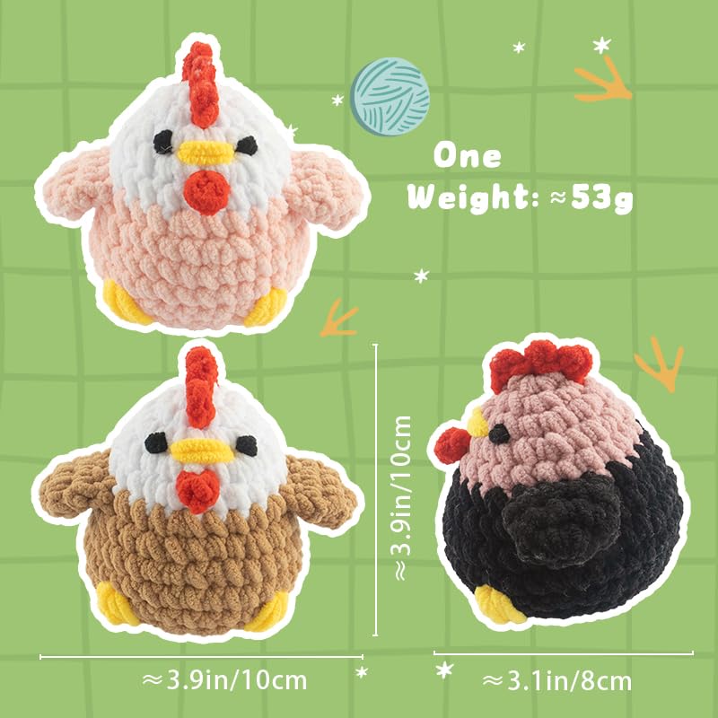 HaoBaiyxgs Crochet Kit for Beginners,Stuffed Animal Knitting Kit for Adult
