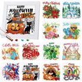 Trandraft 13 Pcs Seasonal Holiday Small Diamond Art Kits for Adults Craft - style: Lively Style