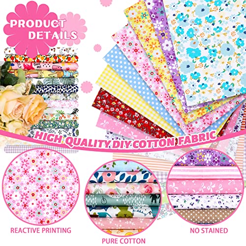 Tudomro 70 Pcs 10 x 10 Cotton Fabric Square for Quilting, Elegant Style - color: Elegant Style