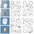 Water Soluble Embroidery Patterns Stabilizers, 4 Sheets Cat Floral Stick and Stitch Embroidery Papers Wash Away, Pre-Printed Cute Animal Transfer Paper Customized Gift for Hand Sewing Lovers Beginners - size: Cat flower