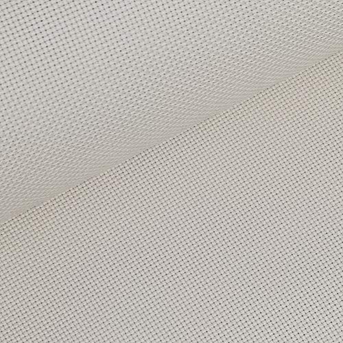19" x 28" 14CT Counted Cotton Aida Cloth Cross Stitch Fabric (Light Beige) - color: Light Beige