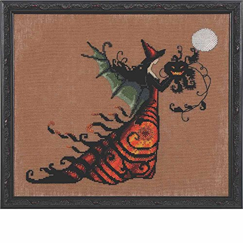 Mirabilia Electra LINEN Kit Beaded Counted Cross Stitch by Nora Corbett Designs NC219 Bewitching Pixies (Bundle: Chart, Fabric, Beads)
