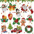 Equsion 14 Pcs Christmas Diamond Art Ornaments Christmas Diamond Painting