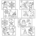 Water Soluble Embroidery Patterns Stabilizers, Stick and Stitch Embroidery Transfers Paper Tear Away Embroidery Stabilizer with Fun Designs for Stitching (Xmas Lines X3) - color: xmas lines X3