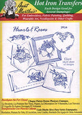 Hearts & Roses Aunt Martha's Hot Iron Embroidery Transfer