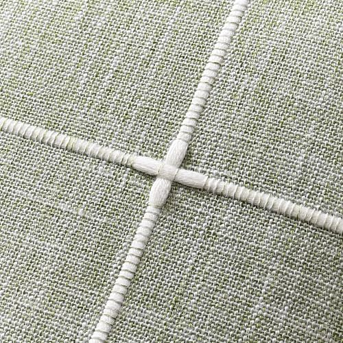 2 Packs Grid Embroidery Throw Pillow Covers 18x18in Sage Green - color: Light Sage Green, size: 18" x 18" (Pack of 2)