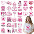 30 Pcs Breast Cancer Awareness Dtf Transfers Ready to Press - color: Breast Cancer Awareness