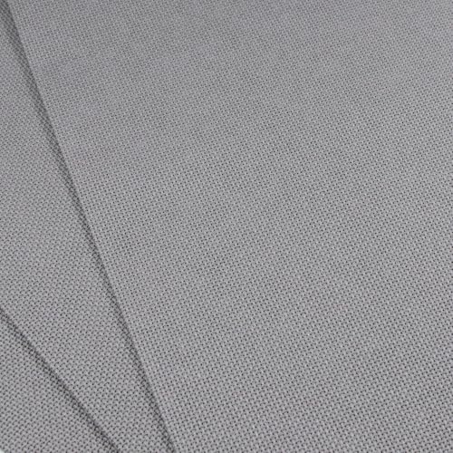 KCS 3 pc of 12" x 18"(30cmx45cm) Counted Cotton Aida Cloth Cross Stitch Fabric (Medium Grey,18CT) - color: Medium Grey, size: 18CT