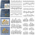 Floral Lace Embroidery Patterns, Water Soluble Stick and Stitch Paper - style: Flower013