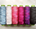 Sue Spargo Eleganza #8 Perle, Six 70yd Spools Polished Cotton for Embroidery (21 - Transitions)