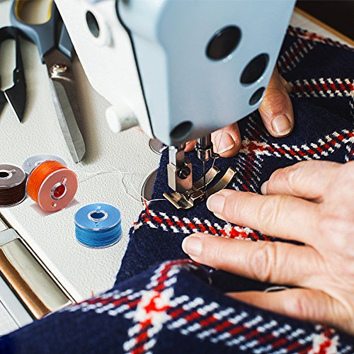 BetyBedy 36Pcs Pre-Wound Sewing Bobbins with Case, Standard Assorted Colors