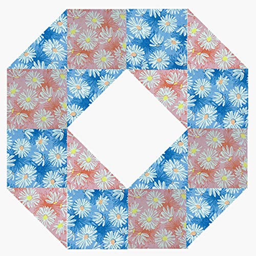 Retro Floral Print Precut Quilting Fabric 100% Cotton Fabric Squares 8x8 for Quilt Beginners (25Pcs) SZRUIZFZ - size: 8"x8"(20cm x 20cm)