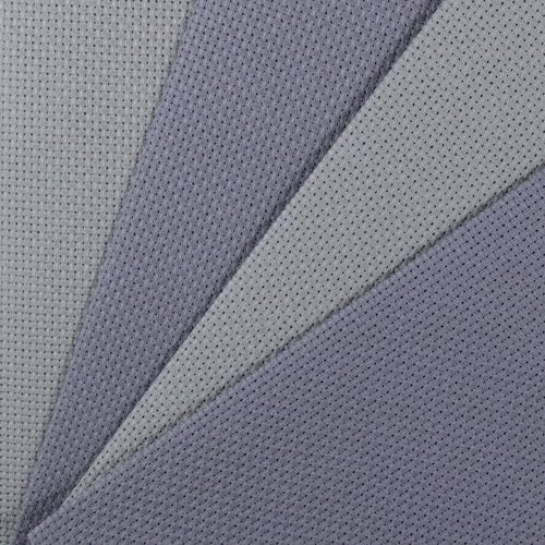 KCS 4 pc of 12" x 18"(30cmx45cm) 14CT Counted Cotton Aida Cloth Cross Stitch Fabric (Light Grey+Light Steel Grey) - color: Light Grey+light Steel Grey